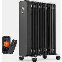 11 Fin Smart Oil Filled Radiator - Black