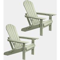 Westport Set of 2 Green Folding Garden Chairs