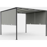 Metal Pergola with Sliding Roof