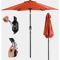 Burnt Orange 2m Steel Garden Parasol