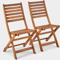 Cannes 2 Wooden Garden Chairs