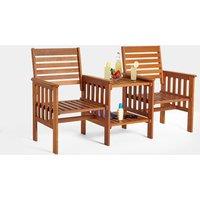 2 Seater Wooden Loveseat