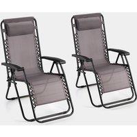 Verona Grey Zero Gravity Chair Set of 2
