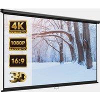 80-Inch Pull-Down Projector Screen