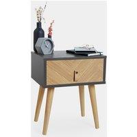 Herringbone Bedside Table