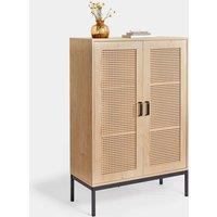 Lena Rattan 2 Door Tall Sideboard