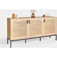 Lena Rattan 3 Door Large Sideboard