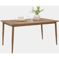 Burton 6 Seater Rustic Dark Wood Effect Dining Table