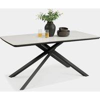 Atherton 160cm White Marble Effect Dining Table - 6 Seater
