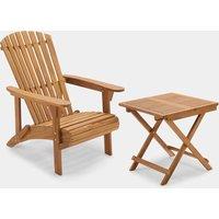Hudson Adirondack Chair & Folding Side Table Set