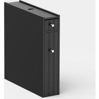 Shrewsbury Black Slim Bathroom Storage Unit