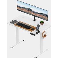 White Standing Desk 100x60cm with USB-C Charging Port