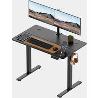 Black Standing Desk 100x60cm with USB-C Charging Port