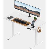 White Standing Desk 120x60cm with USB-C Charging Port