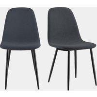 Cavell Charcoal Blue Set of 2 Dining Chairs