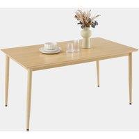 Burton 6 Seater Light Wood Effect Dining Table