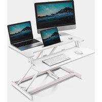 White Standing Desk Converter