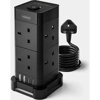 Tower Extension Lead with USB, Power Surge Protection 2M Cable