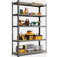 5-Tier Metal Shelving Unit Grey (180 x 120 x 40cm)