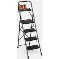 4 Step Plastic Ladder with Tray