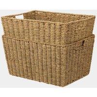 XL Seagrass Storage Baskets - Set of 2