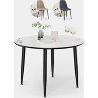 Parma 4 Seater Dining Table Set