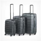 3pc Black Luggage Set