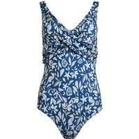 Weird Fish Fonda Recycled Polyester Swimming Costume Ensign Blue Size 8