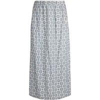 Weird Fish Gia Eco Viscose Printed Midi Skirt Dark Denim Size 8