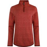 Weird Fish Isobel 1/4 Zip Recycled Soft Knit Rouge Red Size 12