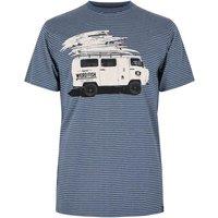 Weird Fish Road Trip Eco Graphic T-Shirt Ensign Blue Size L