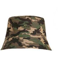 Weird Fish Hallin Reversible Bucket Hat Dark Olive Size ONE