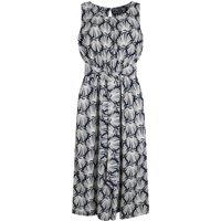 Weird Fish Paige LivaEco Printed Viscose Jumpsuit Royal Blue Size 12