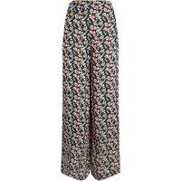 Weird Fish Mounira Eco Viscose Wide Leg Trousers Dusky Green Size 12