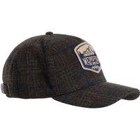 Weird Fish Rosthwaite Flannel Check Cap Navy Size ONE