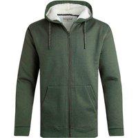 Weird Fish Camborne Borg Lined Full Zip Hoodie Fir Green Size M