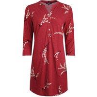 Weird Fish Ava Printed Slub Tunic Red Size 10