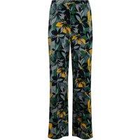 Weird Fish Vadoma Eco Printed Velvet Wide Leg Trousers Ivy Size 10