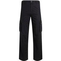 Weird Fish Owen Cargo Trousers Black Size 32