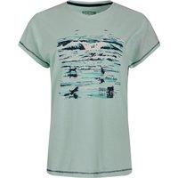 Weird Fish Beach Run Organic Cotton Front Print Graphic T-Shirt White Size 8