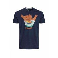 Weird Fish Hang Loose Eco Graphic T-Shirt Dusty Rose Size XL