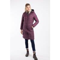 Weird Fish Iryssa Lightweight Padded Mid-Line Hooded Jacket Raisin Size 10