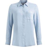 Weird Fish Layla Linen Rich Long Sleeve Shirt White Size 8