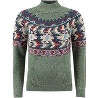 Weird Fish Arelia Ikat Knitted Jumper Purple Wine Size 8