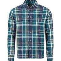 Weird Fish Lando Long Sleeve Check Shirt Iron Stone Size XL