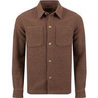 Weird Fish Charles Plain Over Shirt Mocha Size 2XL