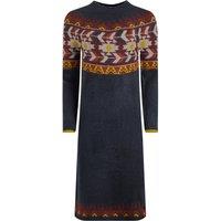 Weird Fish Vondra Knitted Jumper Dress Navy Size 10