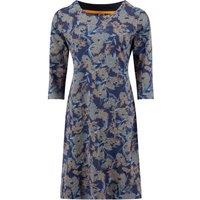 Weird Fish Starshine Printed Jersey Dress Ochre Size 8
