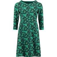 Weird Fish Markle Organic Cotton Printed Sparkle Jersey Dress Forest Night Size 10