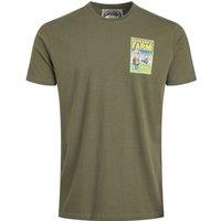 Weird Fish Barkson's Farm Back Print Artist T-Shirt Smoked Blue Size XL